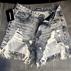 Jean shorts high waisted new